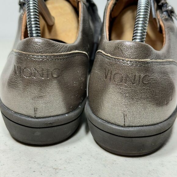 Vionic Abigail Walking comfort Sneakers Shoes WOMENS Size 9 Metallic Pewter - Picture 5 of 7